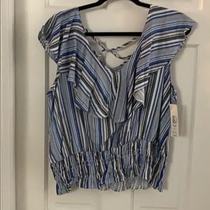 Blue stripped blouse
